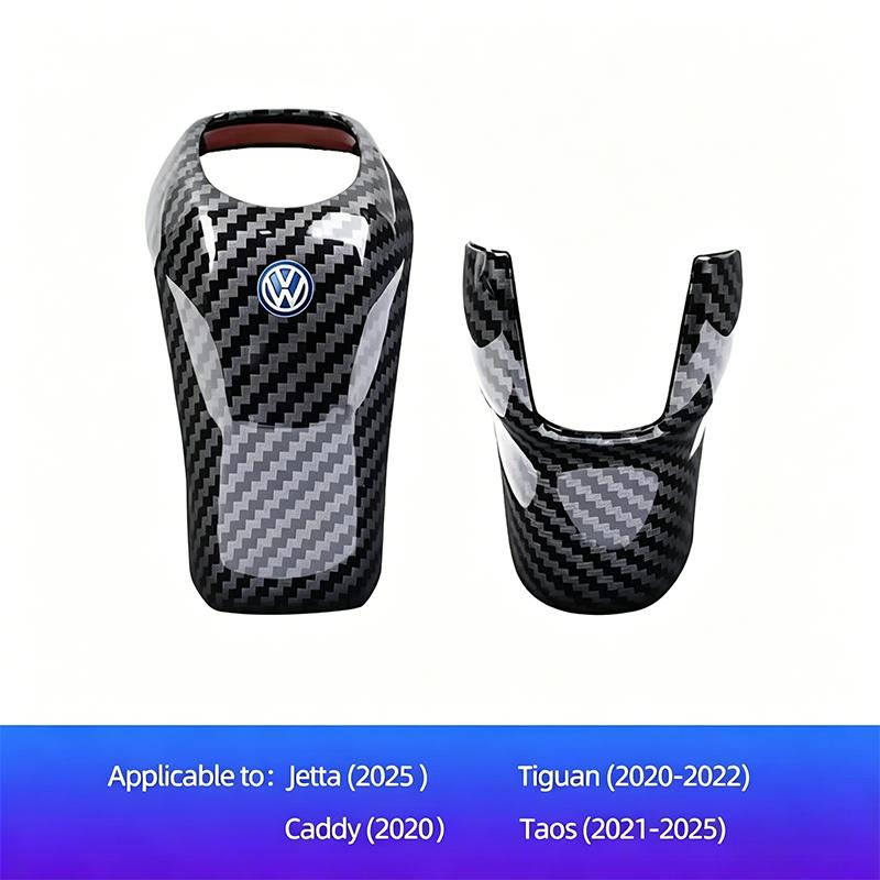 Volkswagen Gear Stick Cover Car Shift Lever Carbon Fibre Shell For VW Golf Polo GTI Tiguan R-Line Passat Variant Jetta Tirevalve
