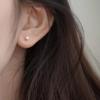 Beixi S925 Sterling Silver Shell Pearl Stud Earrings - Elegant, Simple, Cold Style Jewelry for Women