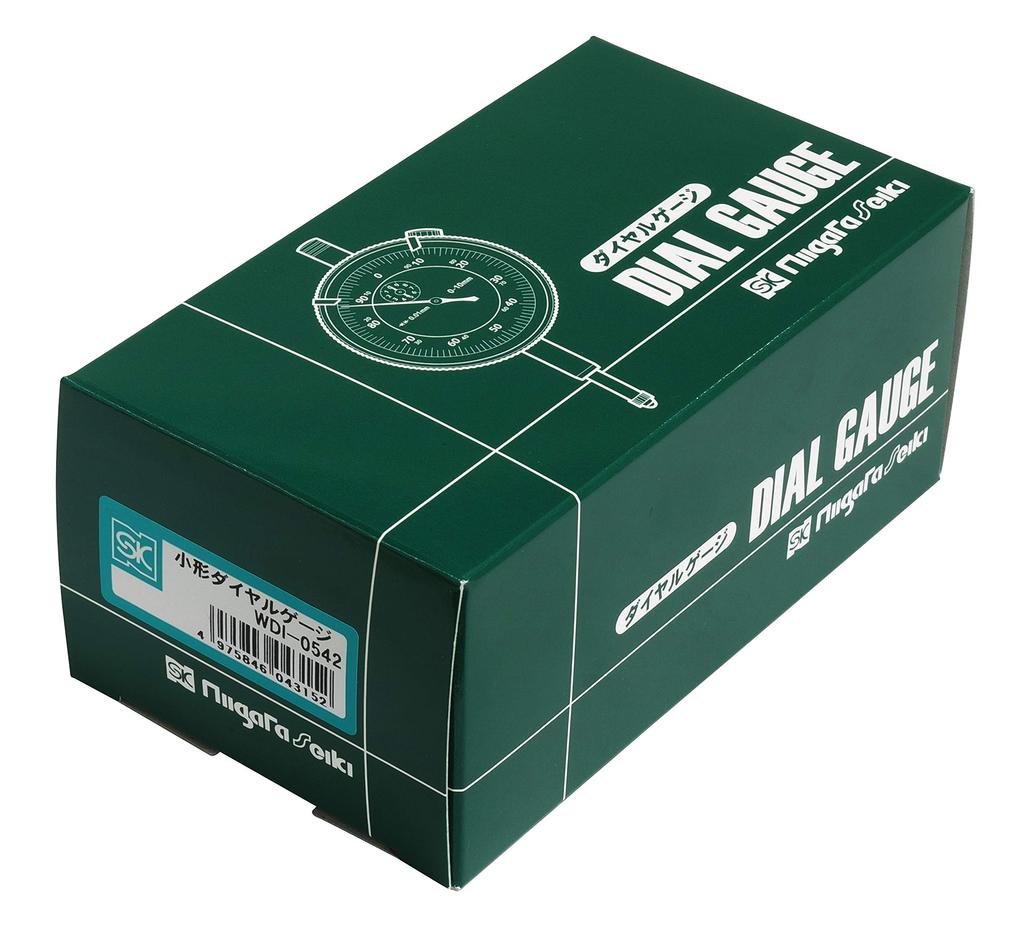 Niigata Seiki SK Dial Gauge, Small, 0-5mm, 0.01mm Graduation, WDI-0542
