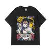 275 GSM Washed T-shirts 100% Cotton Demon Slayer V119 Shinobu Print Unisex Heavy Cotton T Shirt