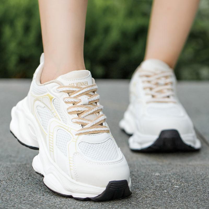Ultra Light Safety Shoes Women Breathable Work Shoes Height Increase 5Cm Work Sneakers With Plastic Toe Non Slip Shoes For Work