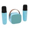 Karaoke Machine Multifunction Stereo Sound Portable   Speaker with 2 Wireless Microphones for Home Party KTV