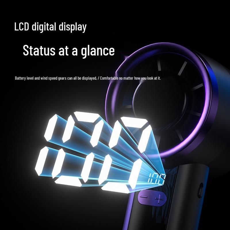 USB Rechargeable Portable Handheld Desktop Fan & Phone Holder for Outdoor Camping