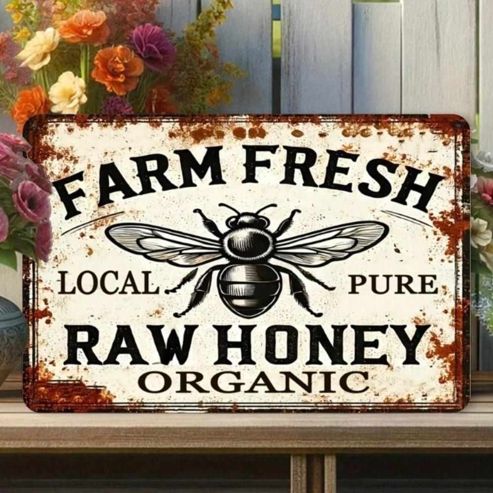 Vintage Metal Sign Black Copper Wall Decor for Bar Cafe Garage Bathroom 20x30cm Waterproof