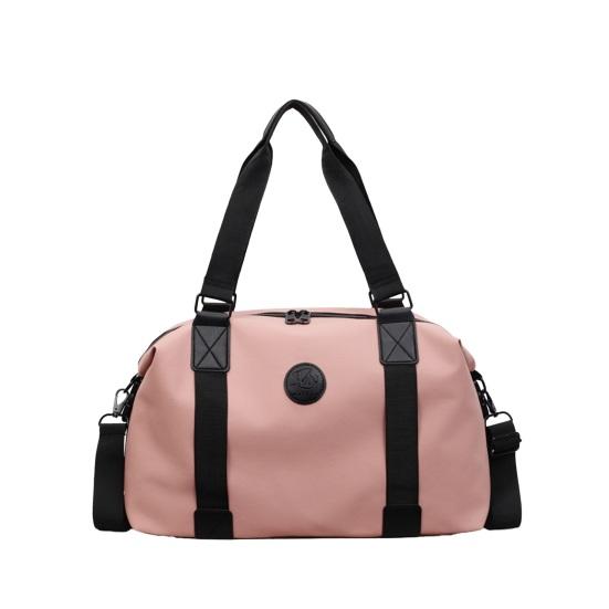 

Unisex Gym Tote Duffel Bag with Wet Pocket Weekender Tote Overnight Duffel for Men Women Workout Travel Swimming рожевий
