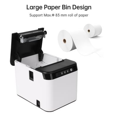 80mm Receipt Printer ESCPOS Thermal Printer  Desktop Direct Print USB+LAN Connection High