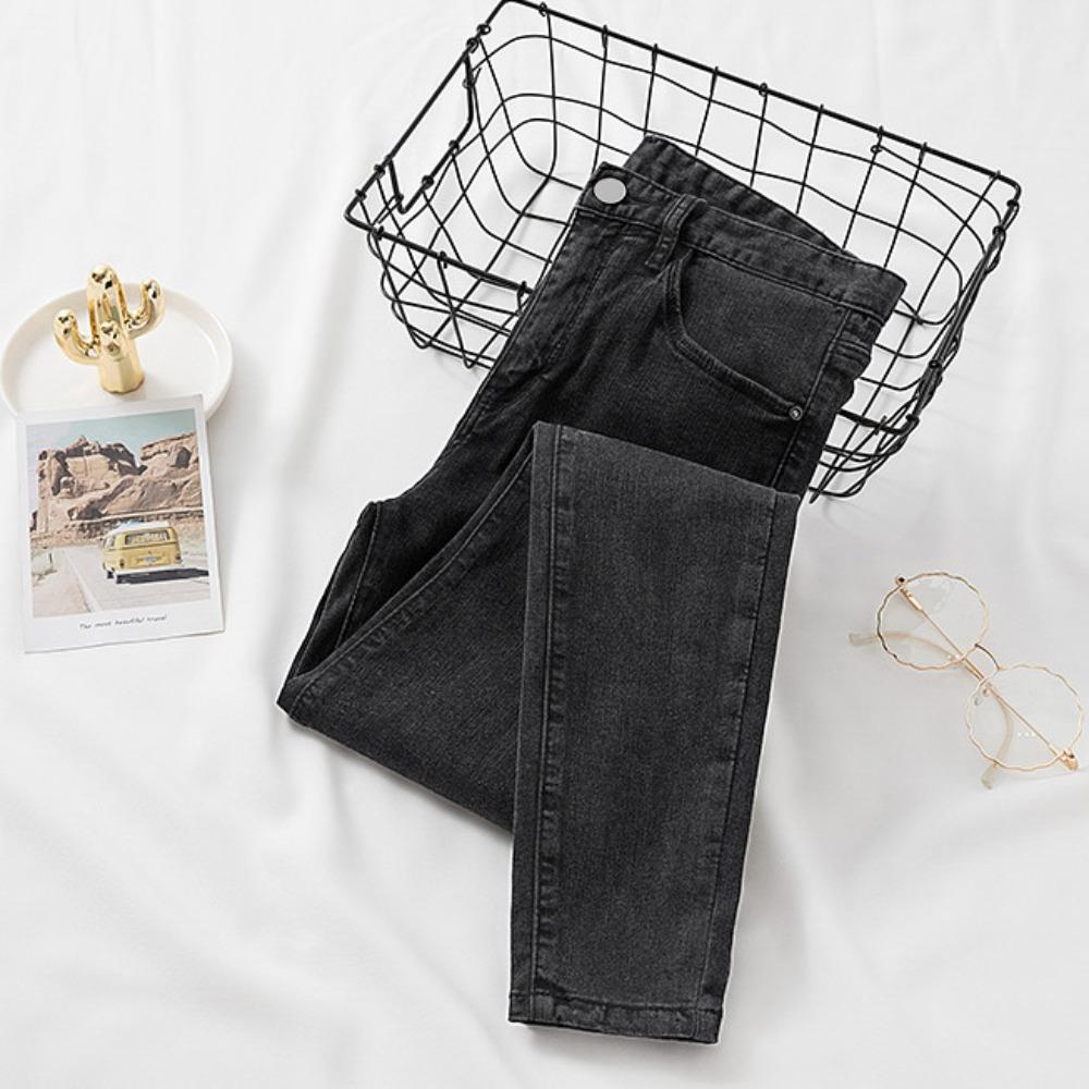 Tužkové džíny s úzkými nohavicemi dámské slim-fit všestranné nové tenké skinny džíny elastické tenké džíny