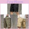 Japanese Workwear Cargo Shorts Men Casual Pants With Multiple Pockets For Summer Outdoor Activities