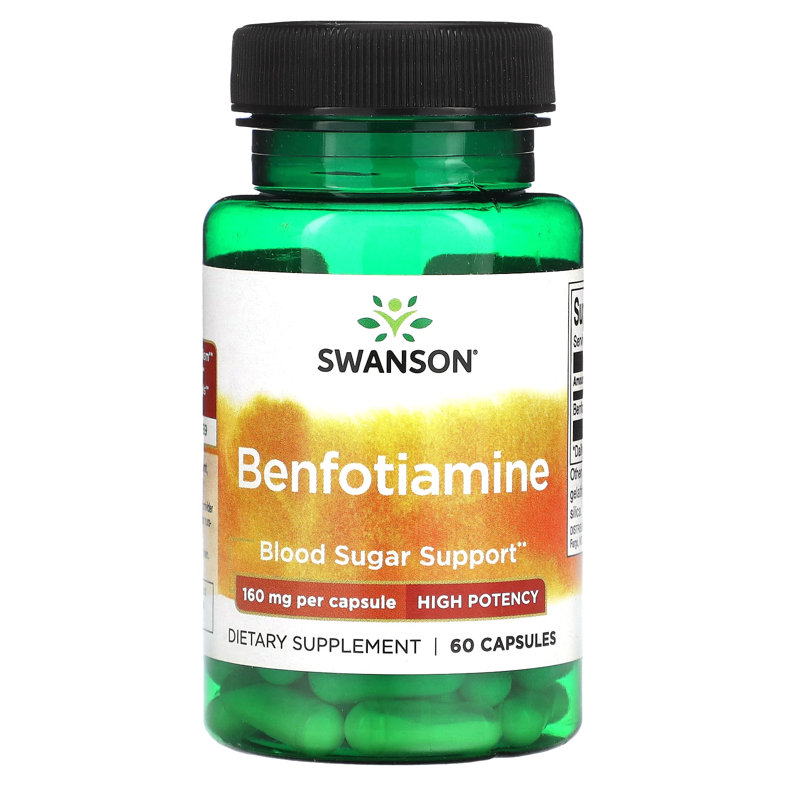 

Benfotiamine, High Potency, 160Mg, 60 Capsules