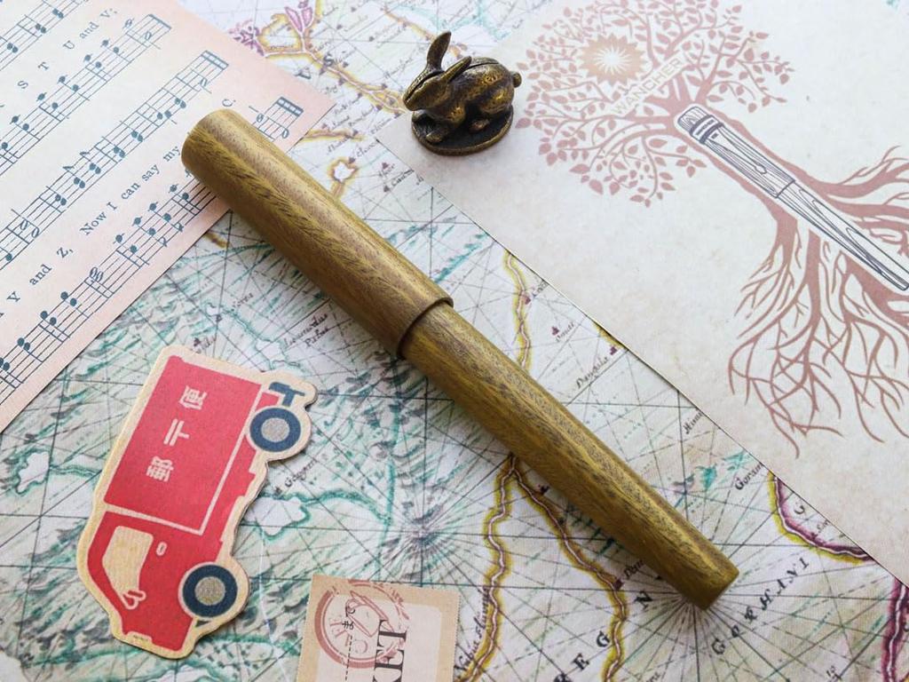 WANCHER Fountain Pen Sekaiju Fountain Pen Verawood Carefully Selected Wood from the Finest Woods Fountain Pen Fountain Extra Fine World's [Wancher