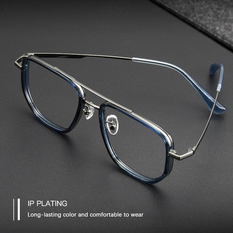 2024 Oversize Titanium Glasses Frame Men Luxury Square Myopia Optical Prescription TR90 Eyeglasses Women Male Ultralight Eyewear