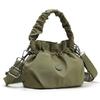 Geraffte Zugbeutel-Tasche mit gerafftem Griff Abnehmbarer Riemen Nylon Umhängetasche für den lässigen Alltag