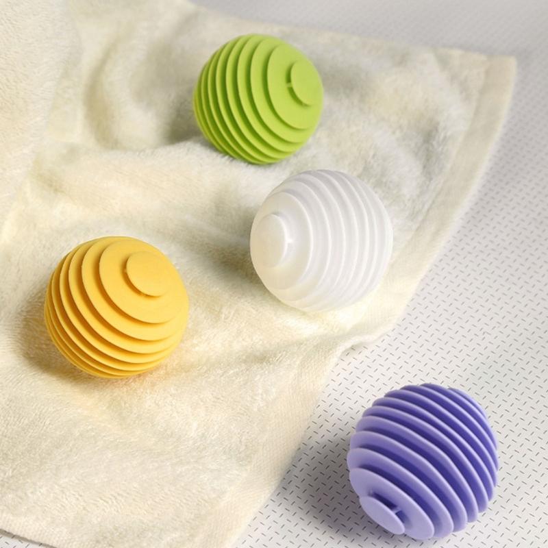 3 Stück Ovaler Solider Reinigungsball Haushaltswaschmaschine Wäscheball Wiederverwendbar Anti-Verhedderungs Magischer Wäscheball