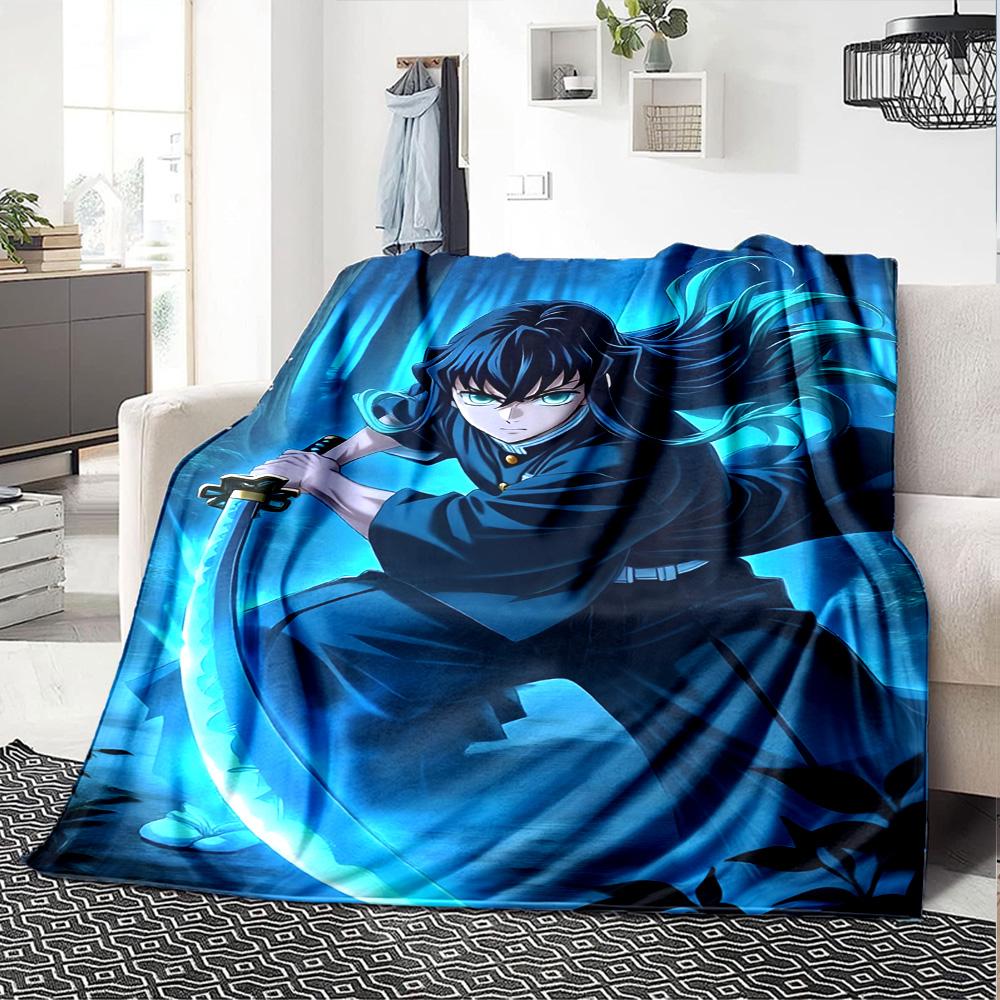 1 Stück Tokitou Muichirou Decke, Geschenk, für Männer und Frauen, Weiche Decke, Gut für Schlafsofa Couch Reisen, Leichte Flanelldecke