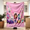 Gabby's Dollhouse Print Blanket - Soft & Comfortable, for Bedroom, Travel, Sofa, Home Decoration - Birthday Christmas Gift for Friend