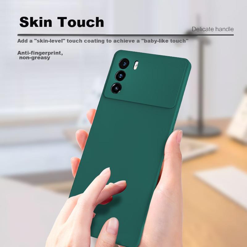 HotFire Phone Case for OPPO K9 Pro, OPPO K9 Pro Protective Cover, Full Lens Protection Upgraded Frosted Anti-Drop Silicone Soft Case - Midnight Black