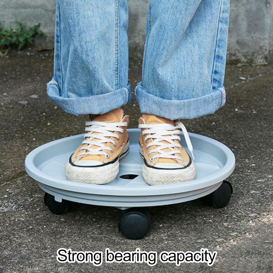 Plant Caddy with Wheels Heavy Duty Planter Pallet with Detachable Drainage Tray Rolling Planter Pot Stand Dolly for Indoor Outdoor Plants Balcony