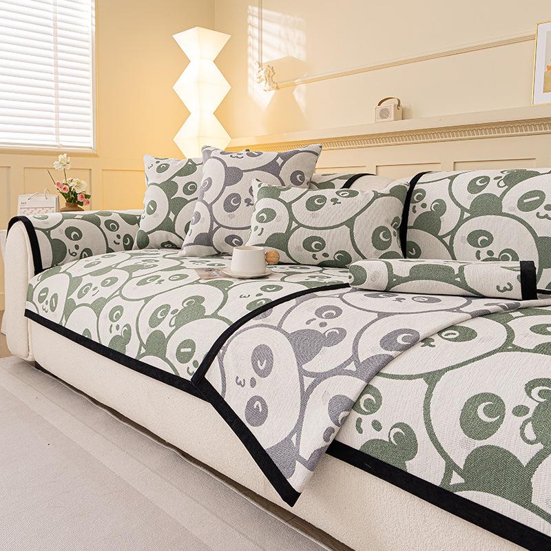 

Chenier Sofa Cushion Universal In All Seasons, Non-Slip Seat Cushion New Straight Row Anti-Cat Scratch Sofa Cover Cover Cloth 70*70cm