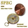 Hyack Portable Copper Compass with Cover for Outdoor and Camping Activities, Hiking,