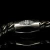Eightvolume Ev Leather Chain Bracelet 010 (Black & Dark Nickel)
