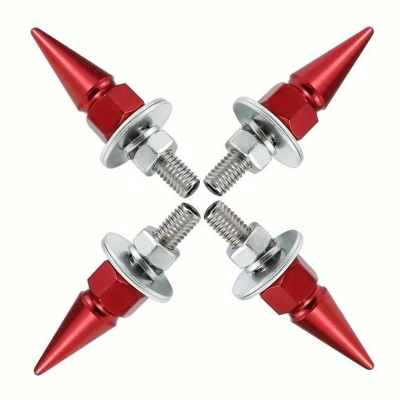 Set Of 4 M6 License Plate Fasteners Bolts Rustproof Aluminium Alloy Antirust Fit for Car Enthusiasts Secure Installation