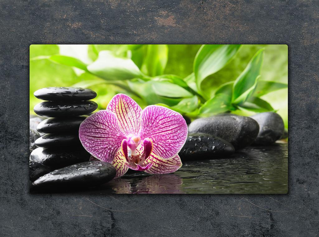 SZKLANA DESKA DO KROJENIA 52x30 ORCHIDEA