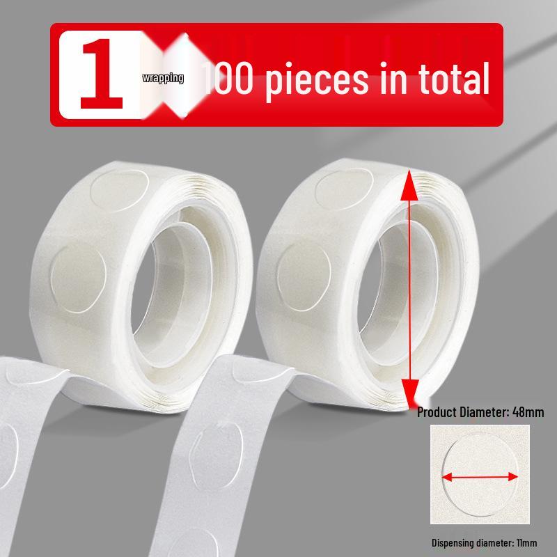 High-Transparency Traceless Nano Round Dots Double-Sided Adhesive Tape