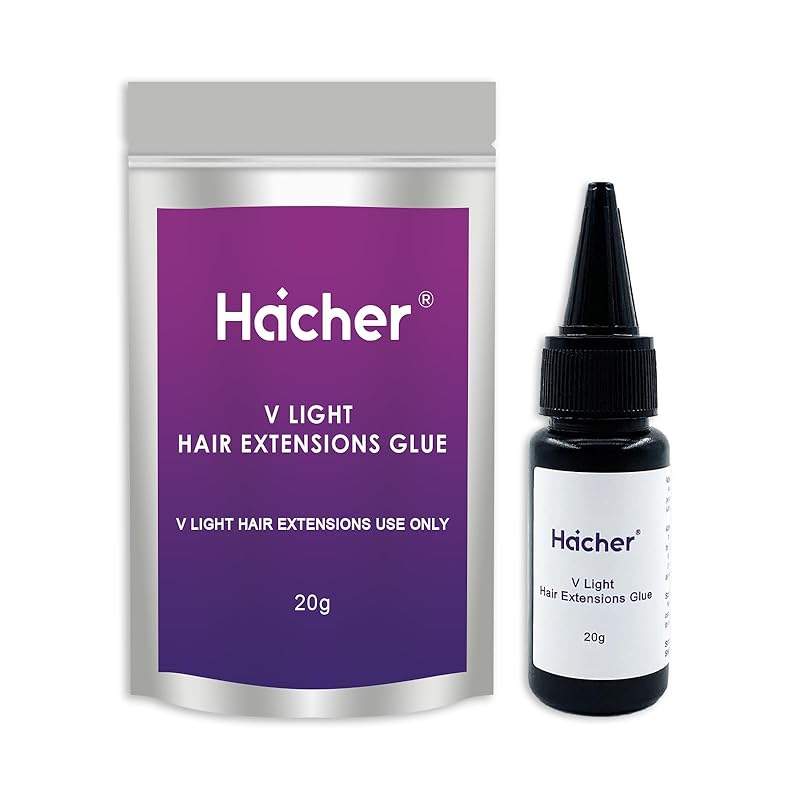 

V Light Hair Extensions Glue, Hair Extensions Glue for V Light System Kit Use Only(20g/1 Pack) 20g/1 PACK
