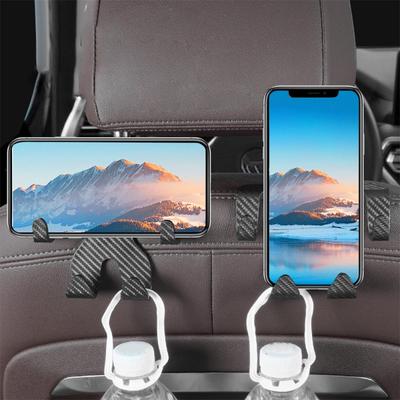 Car Seat Hook Bracket Multifunctional Storage Charm Bag Water Cup Cell Phone Storage Accessories 2 In 1 Seat Backrest Hooks