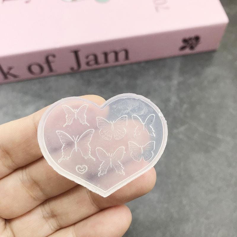 Transparente Silikon Nagelkunstform Exquisite Handgefertigte Schmetterlingsschleife Blume 3D Nagelkunstzubehör DIY Kreative Nagelkunstform Geschenk