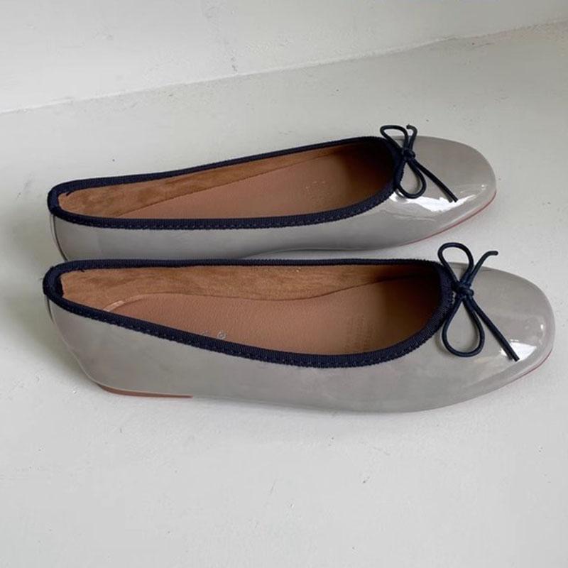 Fashion Footwear Fashion Butterfly-Knot Women Ballet Flats Dance Shoes Shallow Female Soft Round Toe Ladies Flats With Shoes Slides