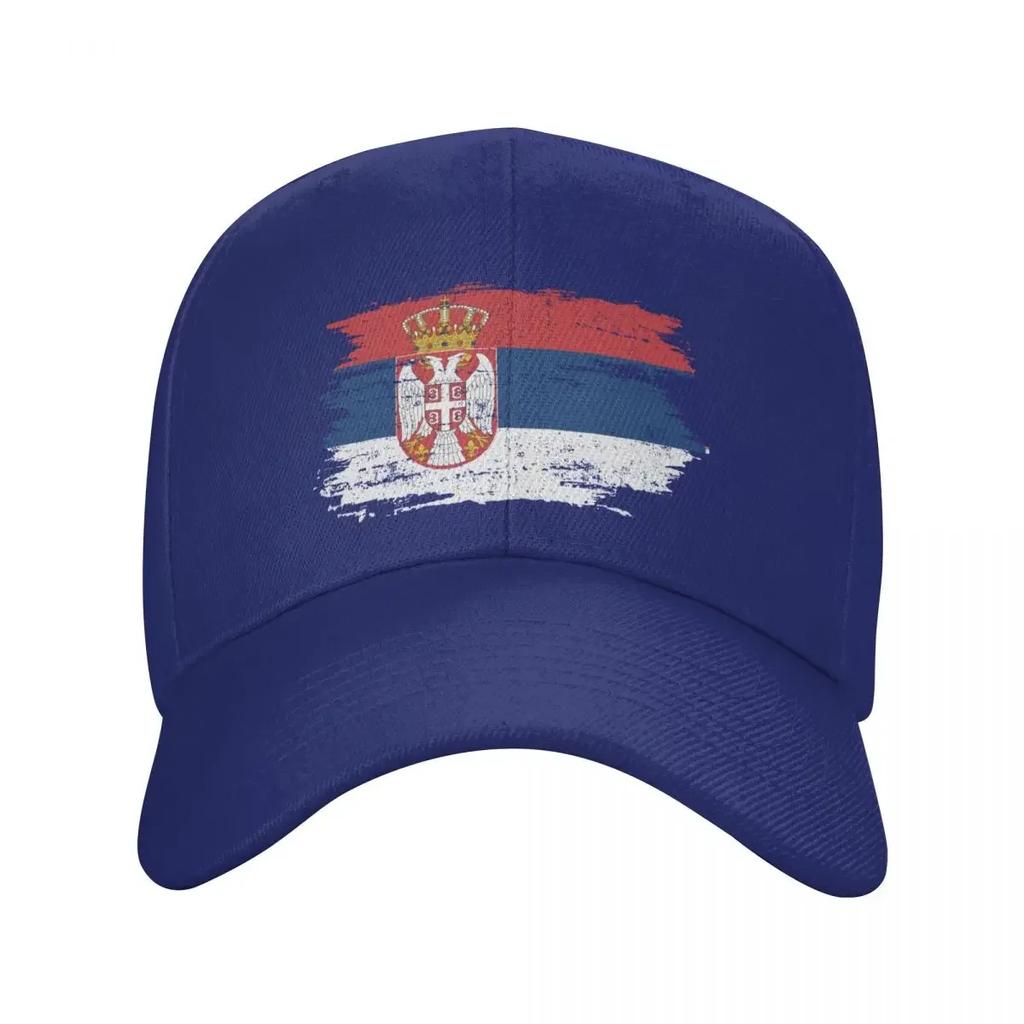 Personalizované Srbsko Flag Baseballová čepice Ženy Unisex Prodyšný Srbský Hrdý táta Klobouk Sportovní Snapback Čepice Sluneční čepice