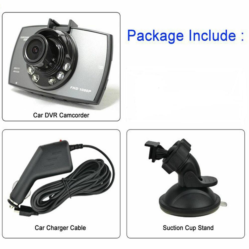 G30 Car DVR Camera 2.4'' Full HD 1080P 140° Dashcam with Night Vision G-Sensor Car Recorder Vehicle Dashboard Camera