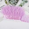 8-10Cm Ostrich Feather Wedding Dress Diy Performance Clothing Accessories Feather Tassel Including Webbing