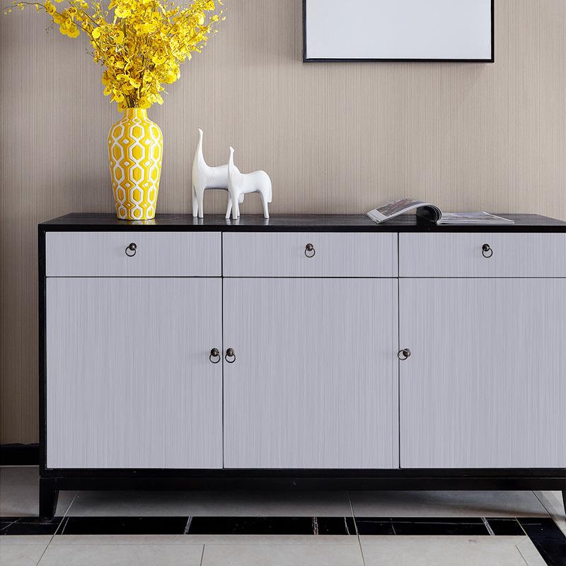 Brushed Silver Self-Adhesive Sticker for Appliance Renovation & Decoration