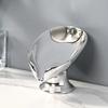 No Punching Soap Dish Bathroom Storage Soap Holder Wristband Hand Dispenser Gold and Silver Ceramics Washbasin Drain Soap Holder