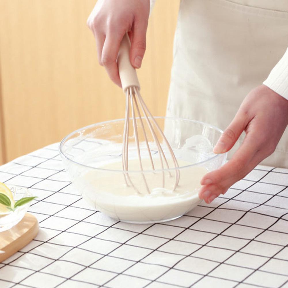Stainless Steel Cook Silicone Handle Baking Tool Egg Beater Blender Egg Mixer Stirring Whisk