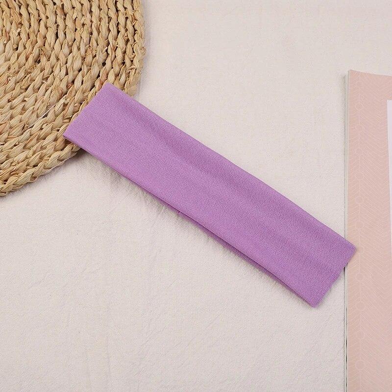 Children's Sports Headband 5X20CM Adjustable Elasticity Sweat Absorption And Skid Head Strap Sports Solid Color Headscarf