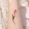 High-End Small Fresh Color Beautiful English Flower Hand Collarbone Simulation Flower Tattoo Sticker