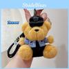 Firefighters Traffic Police Police Teddy Bears Plush Keychains Decorative Dolls