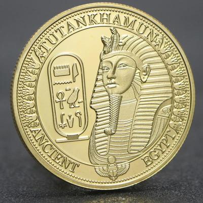 Egyptian Pharaoh Commemorative Coins, Sphinx, Commemorative Coins, Pyramid Culture Commemorative Coins, Gold Plated, Commemorative Medals