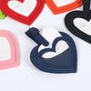 Heart Shaped Luggage Tag for Women Men Pu Leather Travel Tags Simple Boarding Pass Card Luggage Accessories