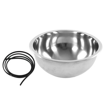 Pia de Cuba Única para RV Redonda 340mm 13.4in Diâmetro Aço Inoxidável 304 Grande Capacidade para Cozinha de Camper Iate
