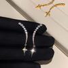 Silver Needle Zircon Mango Pendant Earrings Personalized Fashion Design Sense Niche Earrings Light Luxury High Sense Earrings