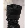 Fashion Sexy Winter Women High Boots Fashion Pointed Toe Square Heel Long Boots Ladies Elegant Knee High Boots Shoes Botas De Mujer
