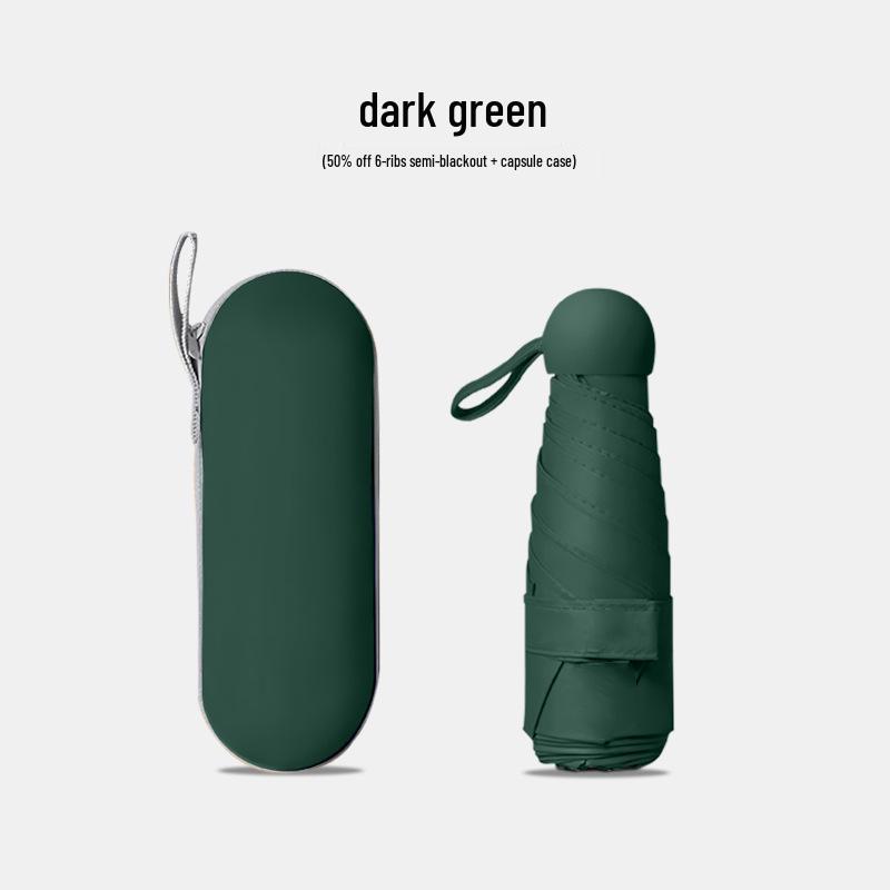 Compact UV Protection Dual-Use Mini Umbrella for Sun and Rain