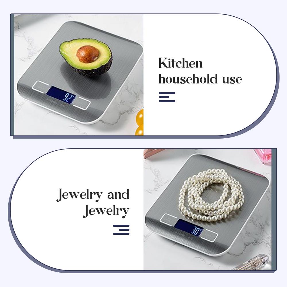 Hochpräzise elektronische Backwaage für den Haushalt und die Küche, kleine Backwaage für Lebensmittel, 10 kg, 5 kg, genaues Wiegen