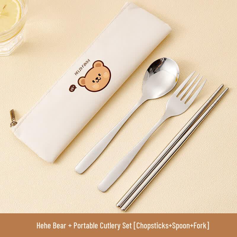 Qiwei Portable Stainless Steel Cutlery Set