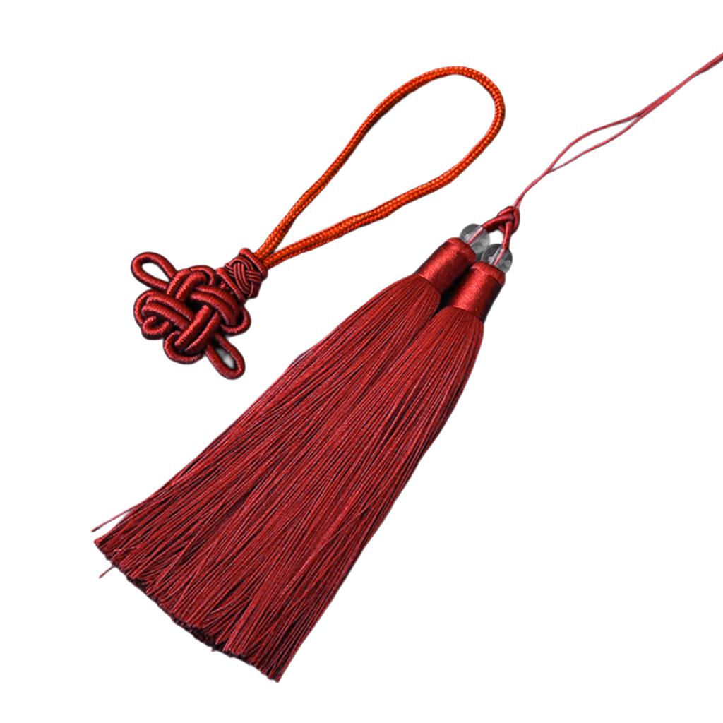 Polyester Chinese Knot Tassels Charm for Handmade Craft Projects Handcrafted Ornament Decorative Festive Supplies