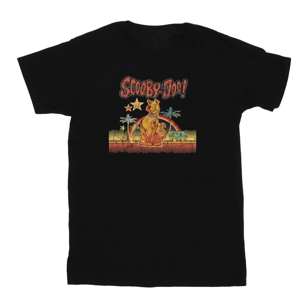 Scooby Doo Womens/Ladies Palm Trees Cotton Boyfriend T-Shirt